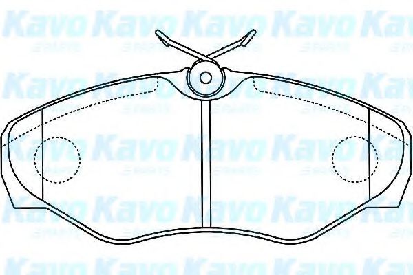 Комплект тормозных колодок, дисковый тормоз KAVO PARTS BP-6601