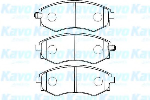 Комплект тормозных колодок, дисковый тормоз KAVO PARTS BP-7504