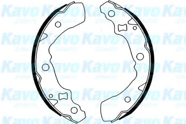 Комплект тормозных колодок KAVO PARTS BS-1917
