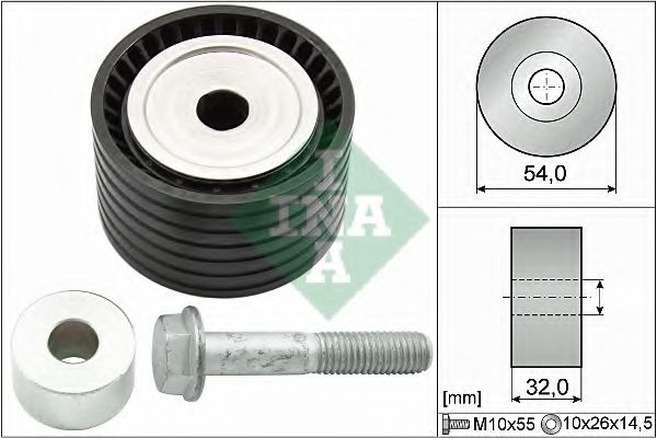 Паразитный / Ведущий ролик, зубчатый ремень INA 532 0654 10