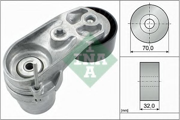 Натяжная планка, поликлиновой ремень INA 534 0433 10