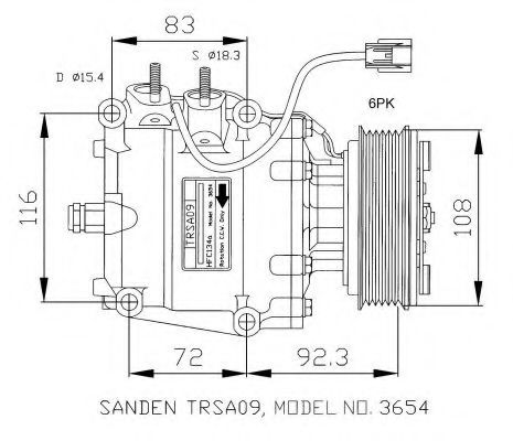 Компрессор, кондиционер NRF 32072G