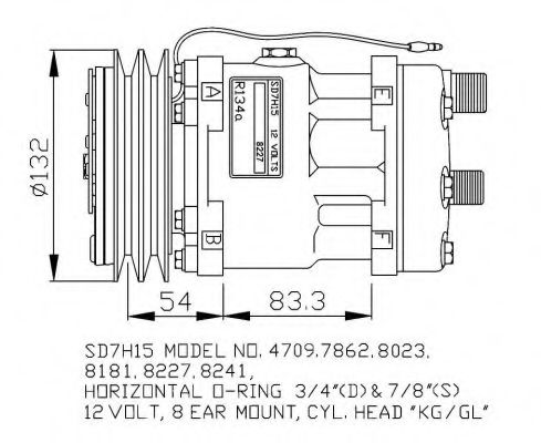 Компрессор, кондиционер NRF 32131G