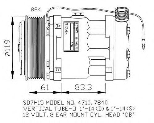 Компрессор, кондиционер NRF 32132G