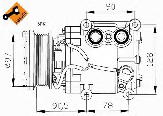 Компрессор, кондиционер NRF 32199G