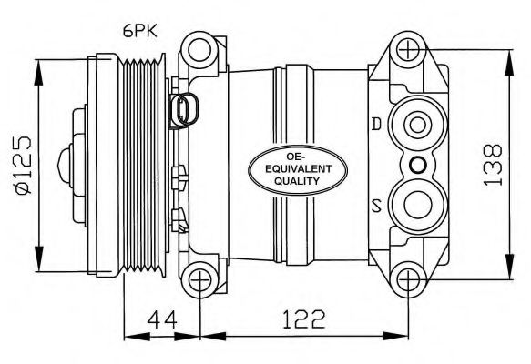 Компрессор, кондиционер NRF 32202