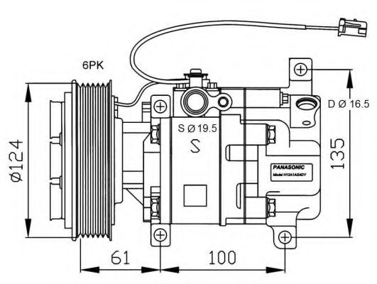 Компрессор, кондиционер 4SEASONS 58475