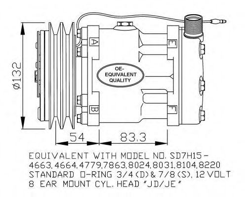 Компрессор, кондиционер NRF 32238