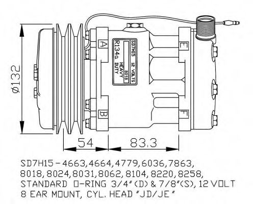 Компрессор, кондиционер NRF 32238G
