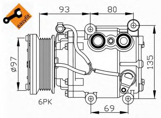 Компрессор, кондиционер NRF 32247G