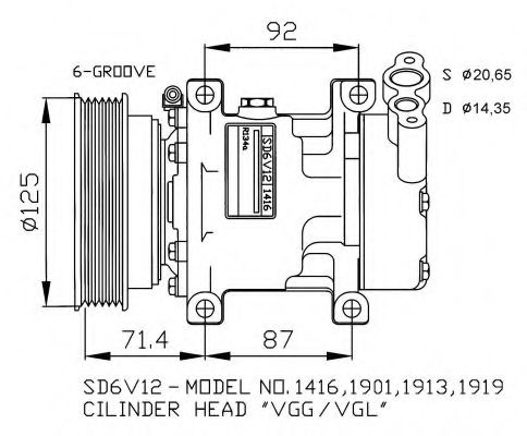 Компрессор, кондиционер NRF 32259G