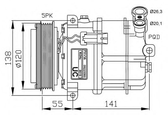 Компрессор, кондиционер NRF 32313G