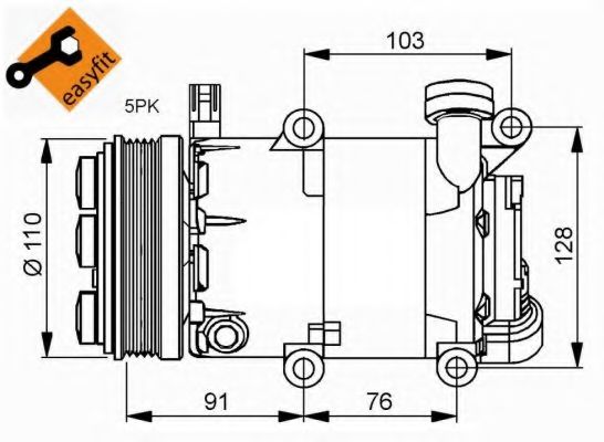 Компрессор, кондиционер NRF 32415G