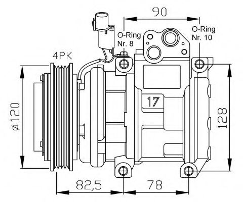 Компрессор, кондиционер NRF 32449G