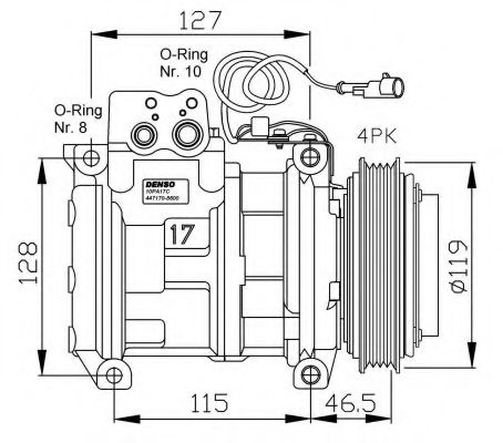 Компрессор, кондиционер NRF 32459G