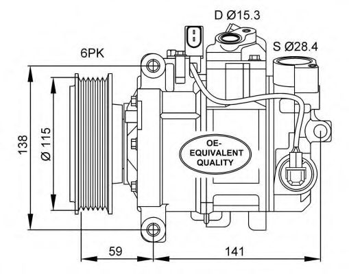 Компрессор, кондиционер NRF 32462