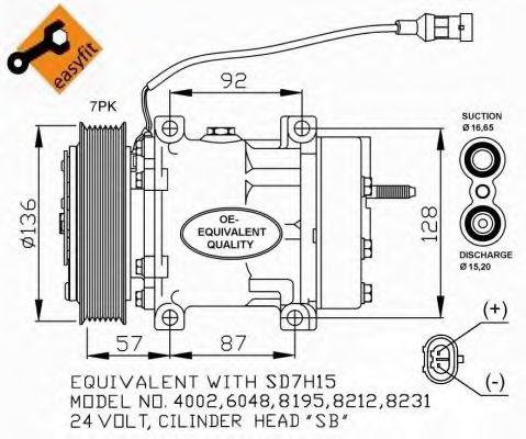 Компрессор, кондиционер NRF 32477