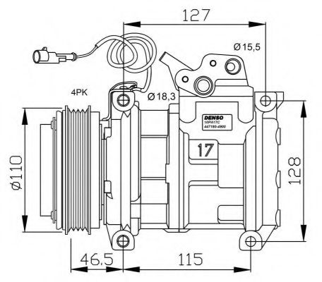 Компрессор, кондиционер NRF 32552G