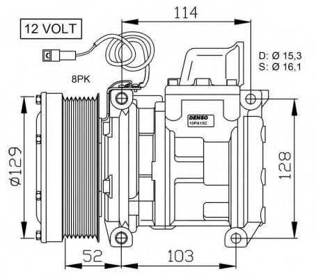 Компрессор, кондиционер NRF 32565G