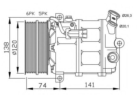 Компрессор, кондиционер NRF 32668G