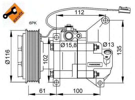 Компрессор, кондиционер NRF 32687G