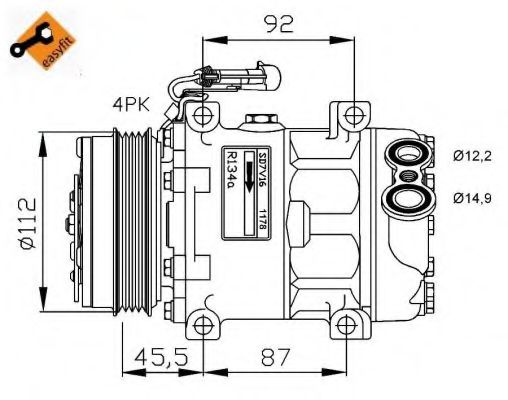 Компрессор, кондиционер NRF 32701G