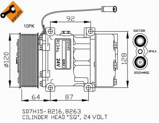 Компрессор, кондиционер NRF 32709G