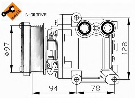 Компрессор, кондиционер NRF 32724G