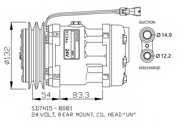 Компрессор, кондиционер NRF 32732G