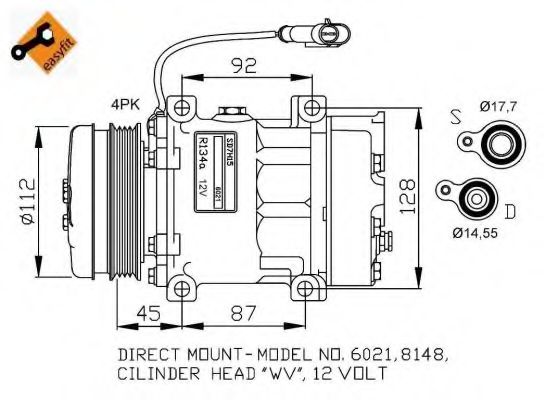 Компрессор, кондиционер NRF 32759G