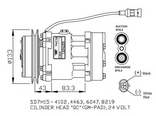 Компрессор, кондиционер NRF 32808G