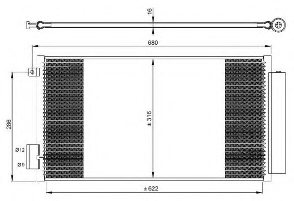 Конденсатор, кондиционер NRF 350061