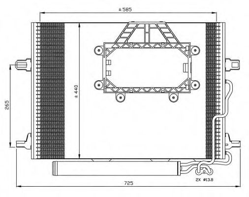 Конденсатор, кондиционер NRF 350211