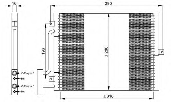 Конденсатор, кондиционер NRF 35307