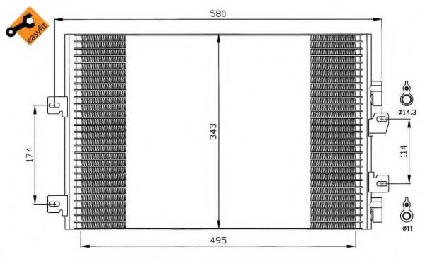 Конденсатор, кондиционер NRF 35543