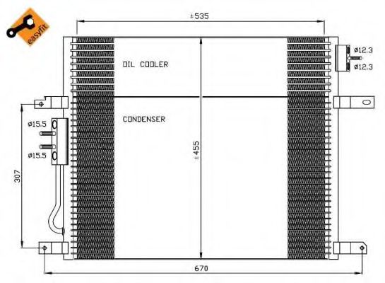 Конденсатор, кондиционер NRF 35577