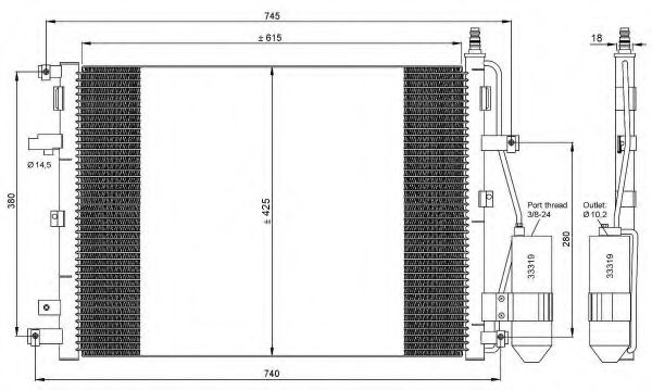 Конденсатор, кондиционер NRF 35876