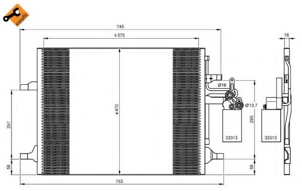 Конденсатор, кондиционер NRF 35930