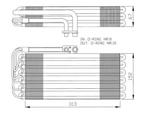 Испаритель, кондиционер NRF 36064