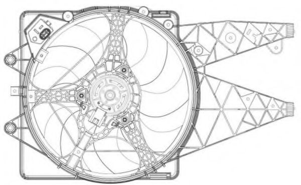 Вентилятор, охлаждение двигателя NRF 47203