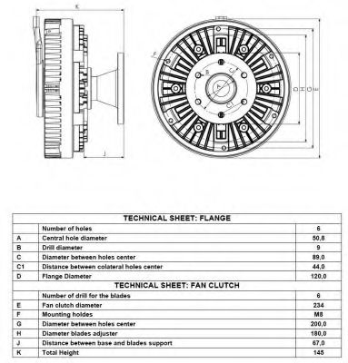 Сцепление, вентилятор радиатора DT 35026