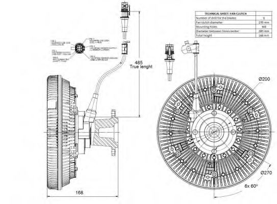 Сцепление, вентилятор радиатора NRF 49134