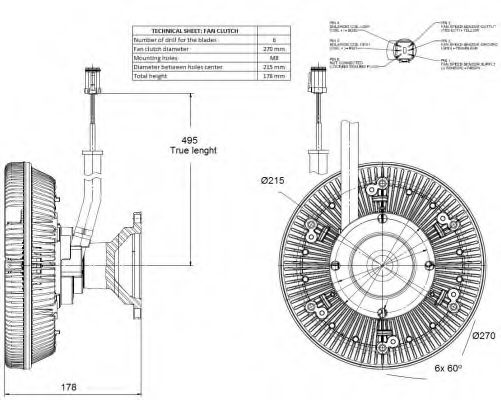 Сцепление, вентилятор радиатора NRF 49140