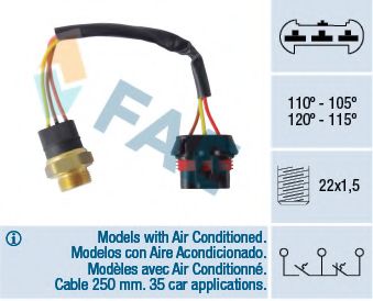 Термовыключатель, вентилятор радиатора FAE 38065