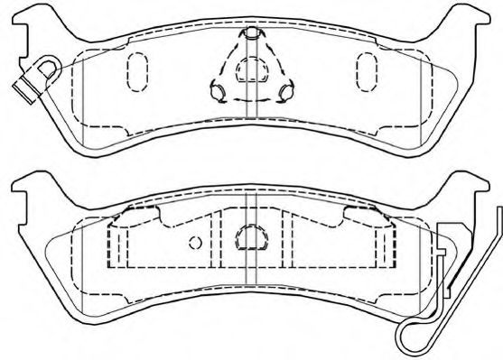 Комплект тормозных колодок, дисковый тормоз NECTO FD7441A