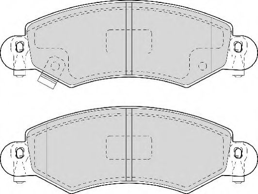 Комплект тормозных колодок, дисковый тормоз NECTO FD6922A