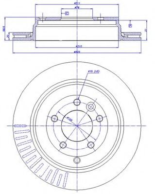 Тормозной диск CAR DDF1431