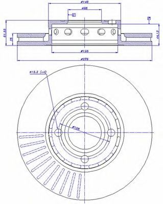 Тормозной диск CAR 24494