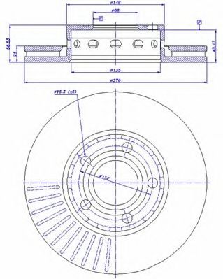 Тормозной диск CAR 16248