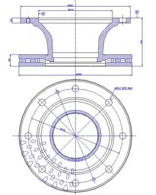 Тормозной диск CAR 150.130